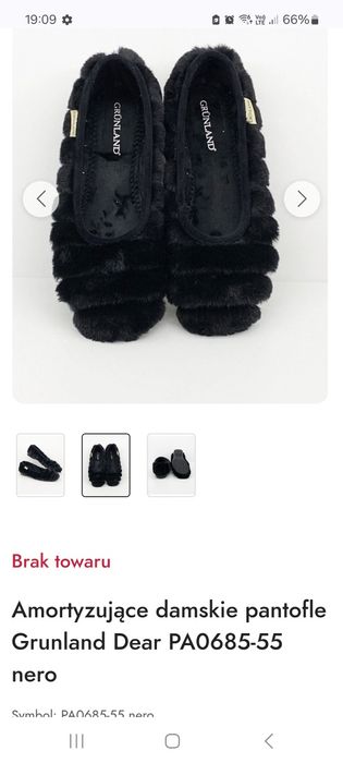 Nowe baleriny kapcie zdrowotne Grunland 37