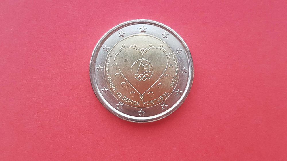 Moeda Comemorativa Alusiva Equipa Olímpica Portugal 2024 CuNí Normal