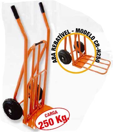 Carro/carrinho de armazém com capacidade até 350 kgs