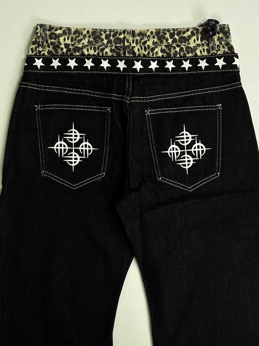 Джинси DETW Leopard Print Original Cow Scimitar Stacked Jeans штаны