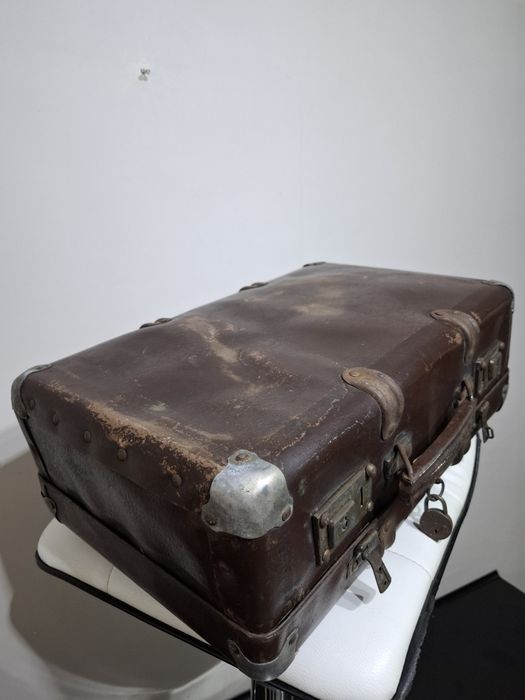 Walizka zabytkowa kłódka Komar vintage