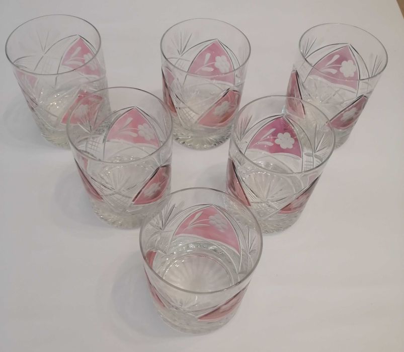 Szklanki kryształowe PRL