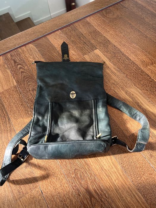 Mochila de pele para homem