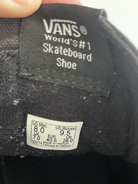 VANS Sk8 Hi, Size 40.564564318037633124