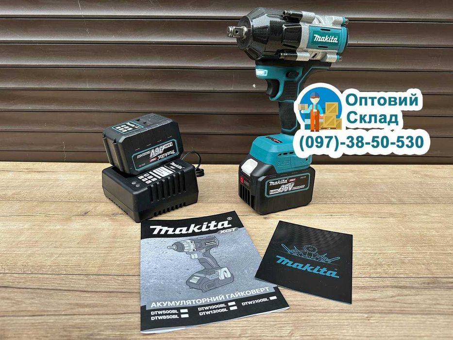 Акумуляторний Гайковерта Makita DTW1250 BL Безщоточний 1240Hm (36V/9A)