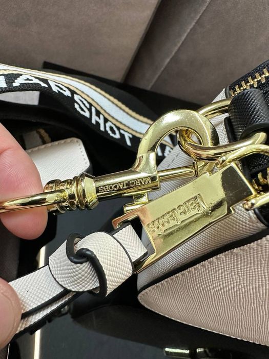 Нова Шкіряна Сумка Marc Jacobs The Snapshot New Cloud White Multi