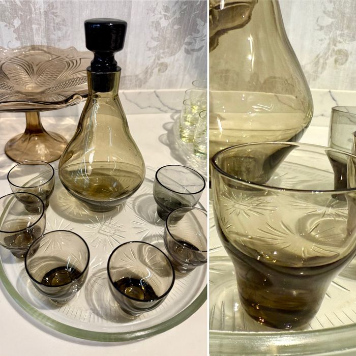 Цветное Стопки, рюмки, бокалы период ссср