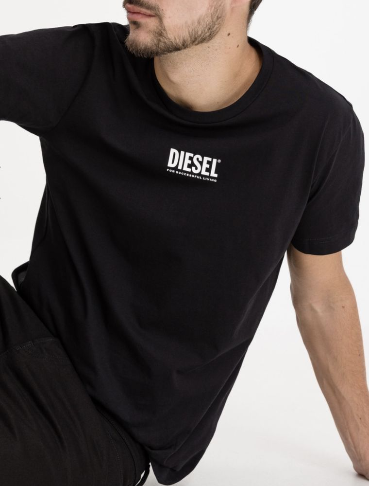 Мужские футболки Diesel черные унисекс Дизель отличного качества: 499 ...