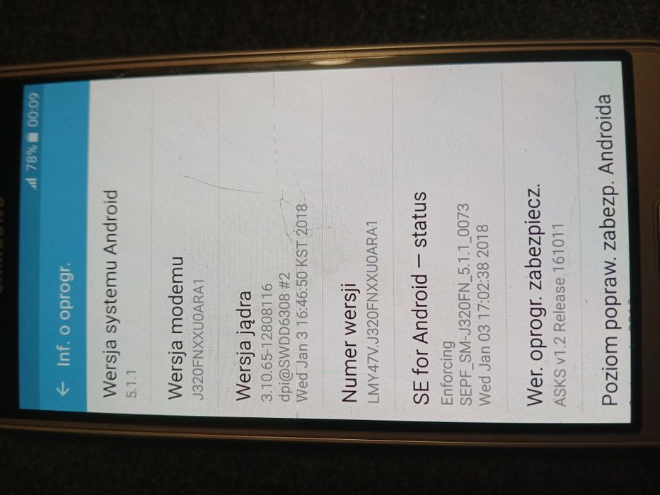 Sprzedam Samsung galaxyJ3 z 2016