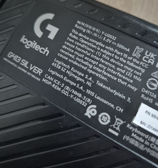 Klawiatura mechaniczna do gier Logitech G413 Silver Gaming Najtaniej!