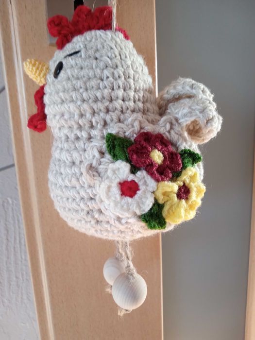 Wielkanoc kurka kogut na szydełku