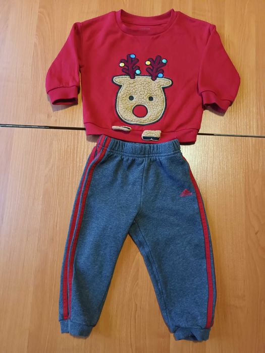 Чудовий теплий зимовий комплект для хлопчика 1 року.