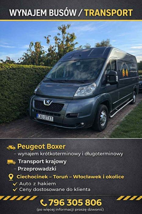 Wynajem Busa Pegoute BOXER L2H2 L3H2