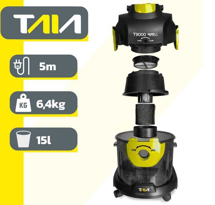 NOWY Odkurzacz Piorący NA MOKRO SUCHO Do tapicerki Dywanów Tkanin
