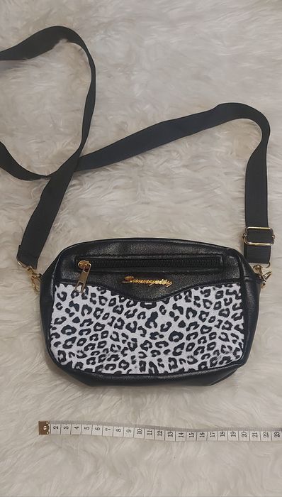 Torebka na pasku listonoszka panterka