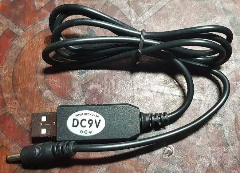 Кабель живлення для роутера 9V. через PowerBank