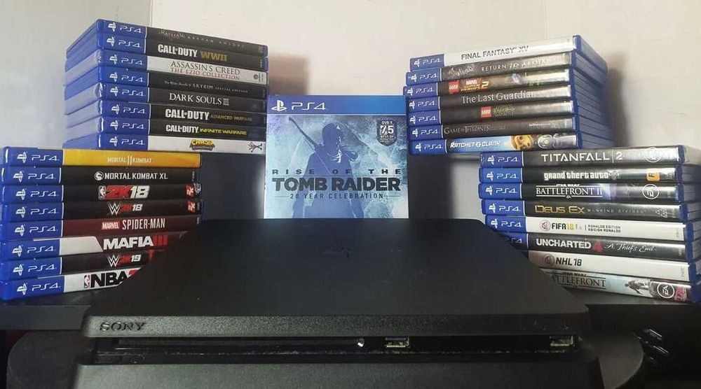 PS4Slim1Tb(Обмен Приставки/VR/Игр-Tekken7,MK,UFC,GTA5,RDR2,Mafia,Fifa)