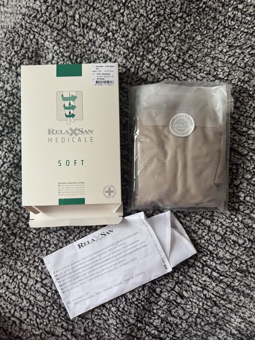 Relaxsan Medicale Soft rajstopy uciskowe ciążowe CCL2 4/XL beżowe