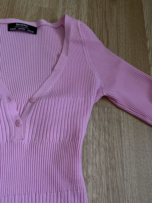 Рожеве боді/ бодік bershka 34 розмір