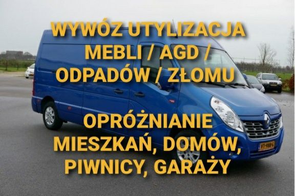 Opróżnianie Mieszkań Piwnicy Domu Wywóz Utylizacja Mebli Odpadów AGD