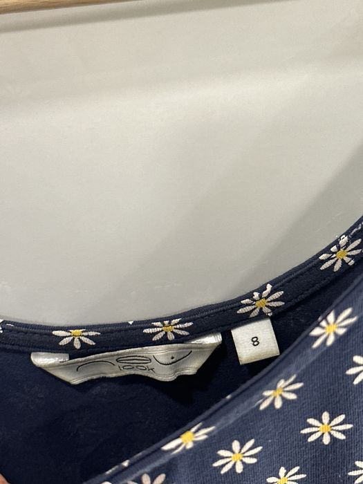 Sukienka w stokrotki granatowa na lato na ramiączkach rozmiar S