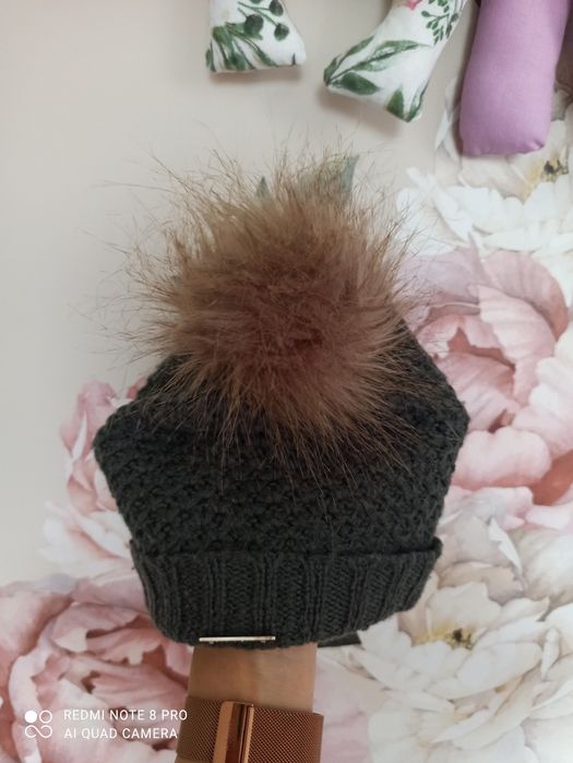 Komplet zimowy khaki mayoral czapka komin