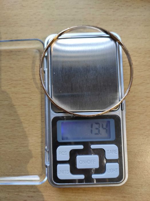 Złote sztywne Bransoletki bangle 3szt. próba 583 42,3g