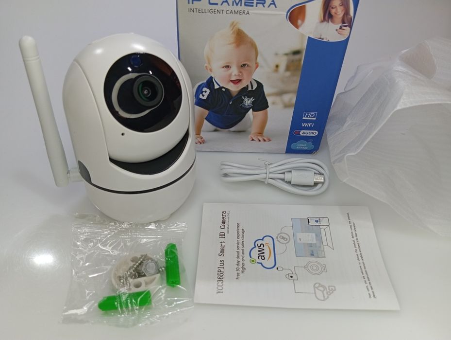 ‼️Поворотна Вайфай камера 3mp нічне бачення і датчик руху Радеоняня‼️