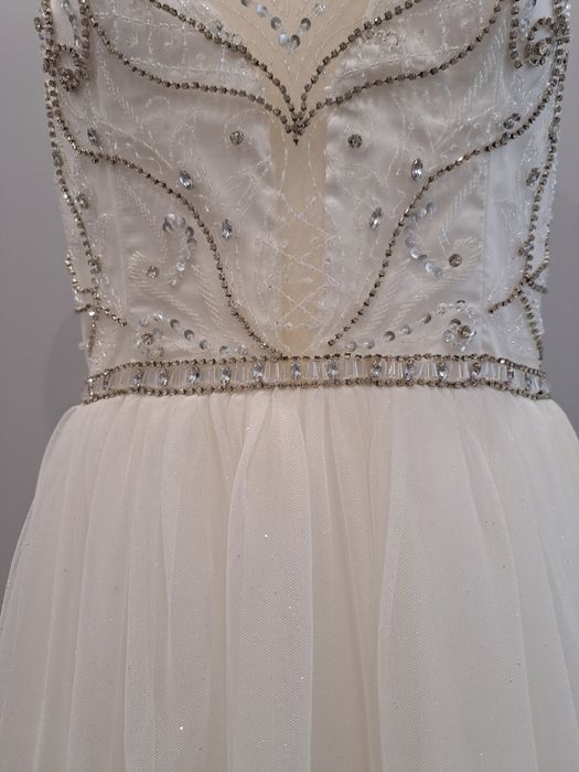 Suknia ślubna 40 42 z rozporkiem szyta na miarę