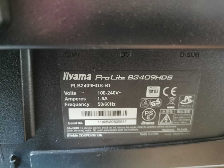 Monitor Iiyama ProLite B2409HDS