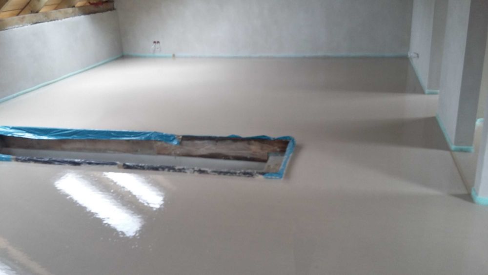 Posadzki wylewki anhydrytowe styrobeton ogrzewanie podłogowe frezowane