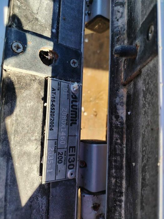 Drzwi aluminiowe EI 30