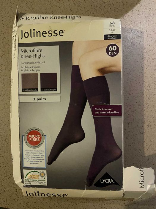 Капроновые гольфы  Jolinesse 60 den, набор 3 пары