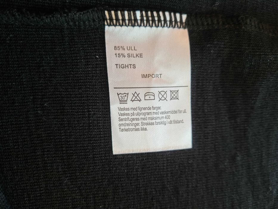 Legginsy termiczne, merino wool/wełna, jedwab, r. M