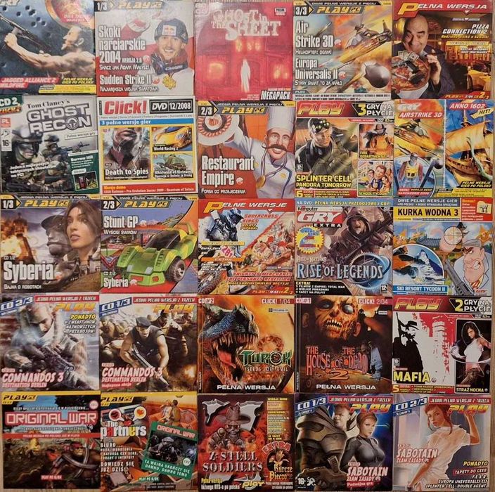 Mafia, Original War, Ace Ventura, Turok 2, Giants, Fallout - gry PC