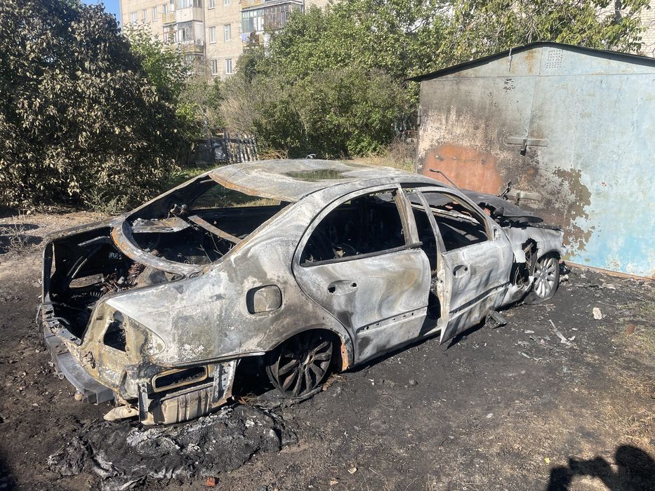 после пожара mercedes 211