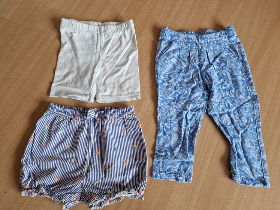 3 pary spodnie na lato 92cm