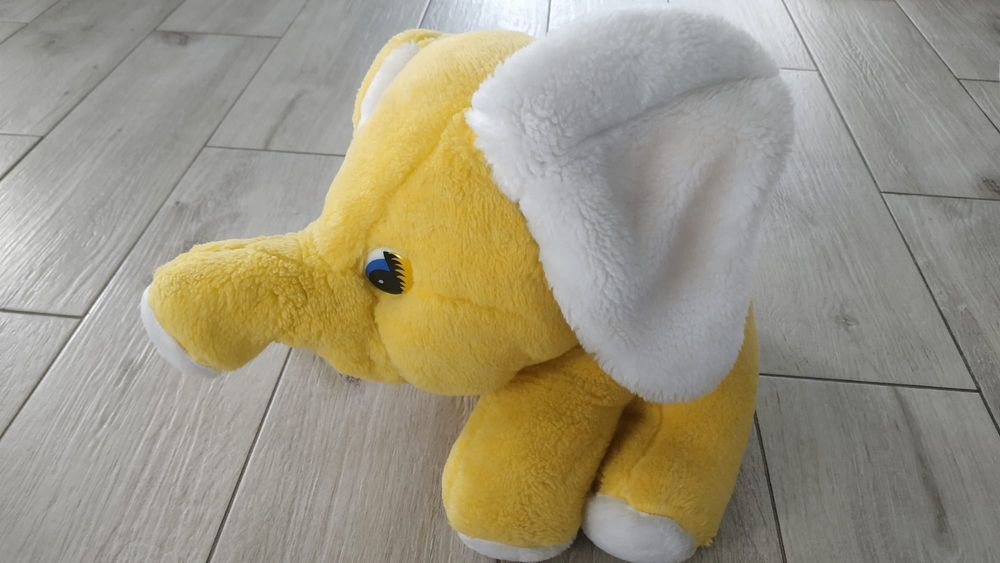 Słonik pluszowy żółty