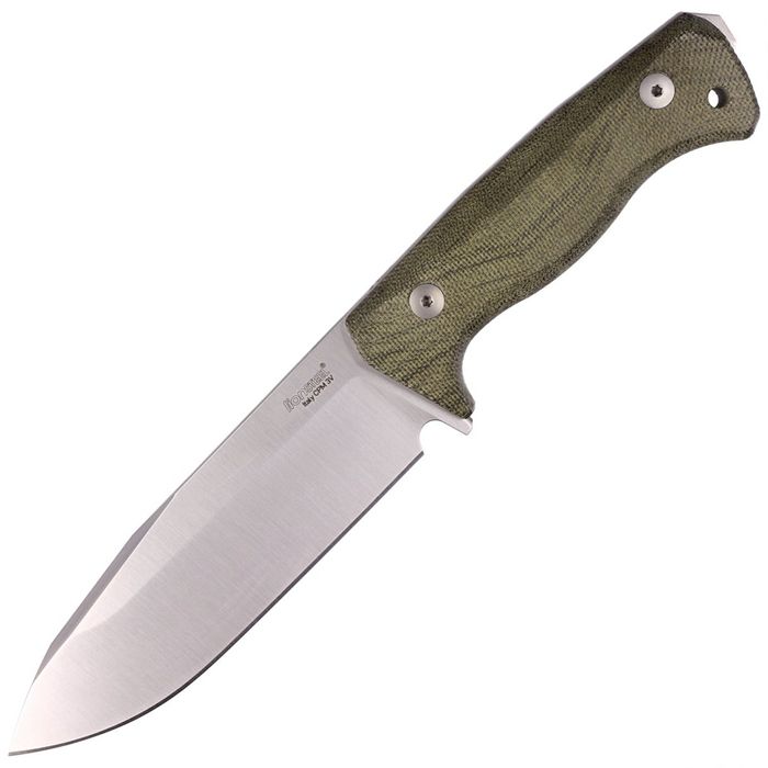 Nóż LionSteel Green Canvas Micarta, Satin CPM 3V by (T6 3V CVG)