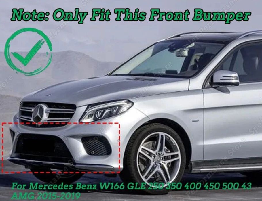 Решетки боковые переднего бампера Mercedes W166 GLE  166 C292 Coupe