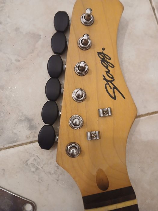 Braço Stagg S250 com machine heads pegs em rosewood