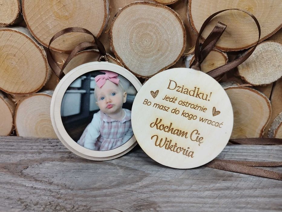 Zawieszka na lusterko ze zdjęciem * Dzień taty