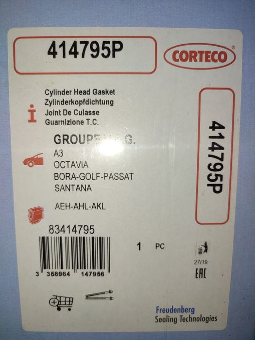 Прокладка ГБЦ CORTECO 414795P
