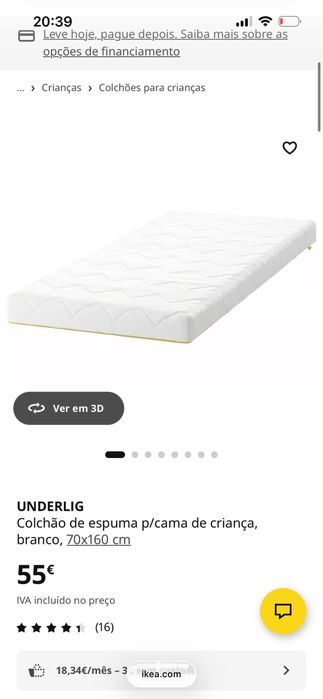 Cama crianca 70x160