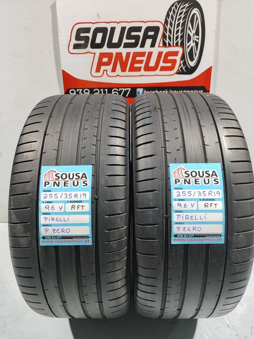 2 pneus semi novos 255-35R19 Pirelli RFT - Oferta dos Portes