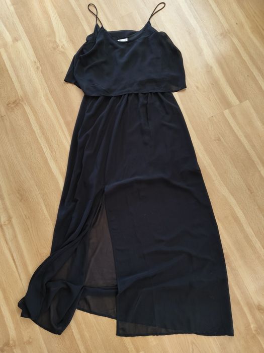 Sukienka maxi czarna Cubus