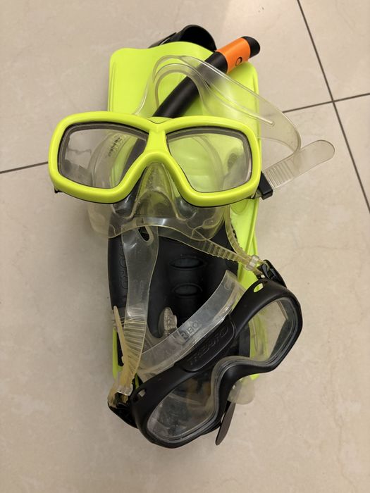 Regulowany zestaw do plywania nurkowania dla dziecka pletwy okulary