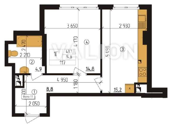 Продаж 1 кім.квартири в ЖК Henesi House