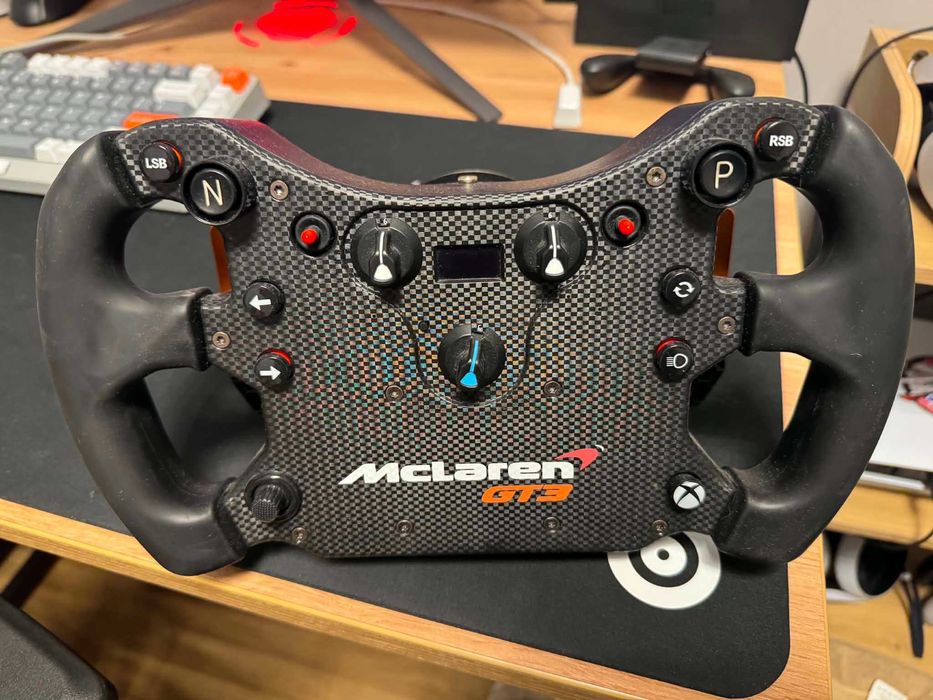Kierownica Fanatec CSL Elite MClaren GT3. Stan jak na zdjęciach. Wszystko działa