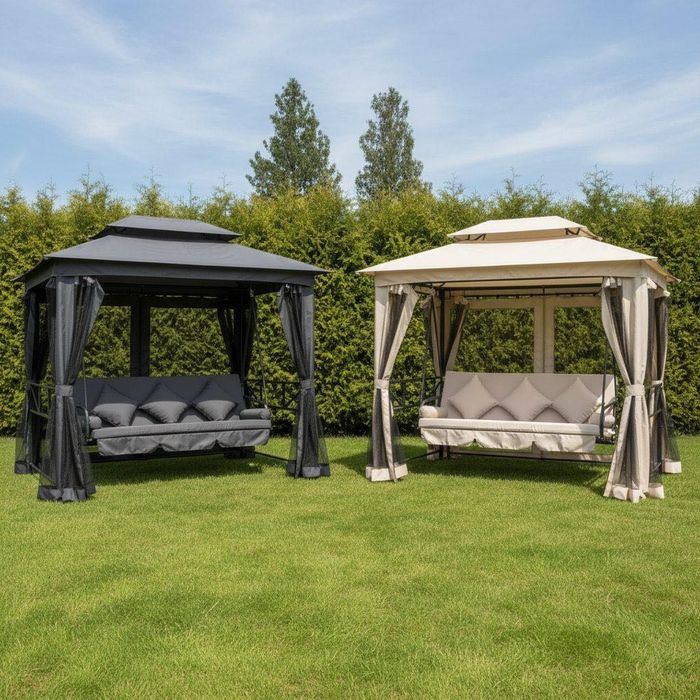 №1 на РИНКУ‼️Якісні садові гойдалки 3/4-місні | Садові качелі для дому